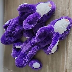 Ice Skates blade Cover In Plushy  Purple Bunny